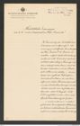 k.k. naturhistorisches Hofmuseum, Intendanzakten 1885-1896 (Hauer), Aktenzahl Z.203/1892, Seite 1